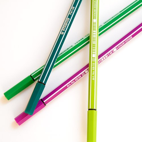 Stabilo, Fine Pen, Art & School, Point 68, Colorparade, 20 count, 77918